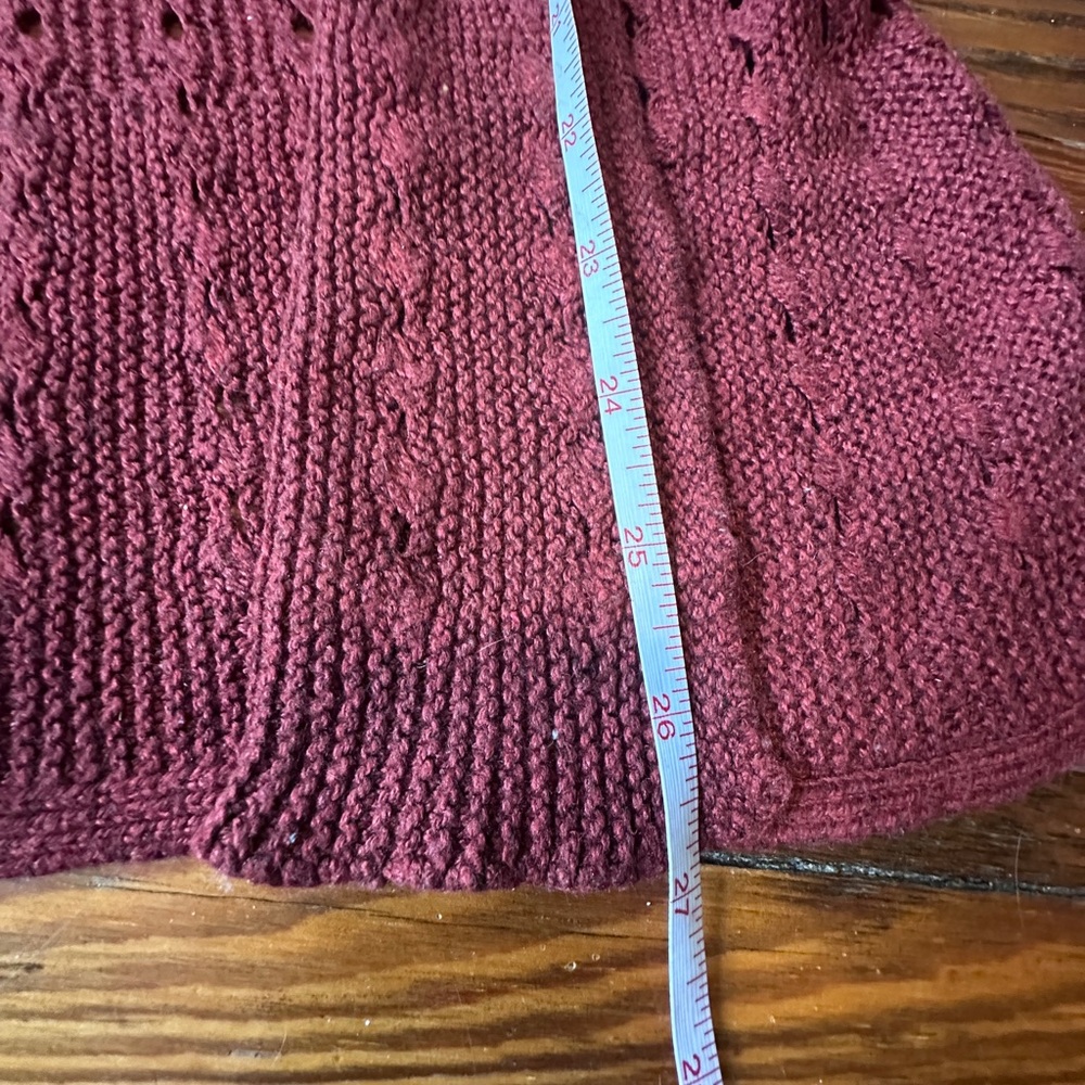 H&M Maroon Open-Front Cardigan - Picture 8 of 8